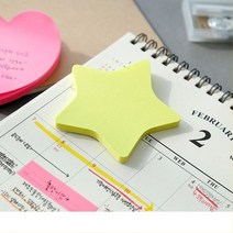 아웅다움］노랑 별 50매 점착식메모지빈티지 비품 점착메모지ll0II