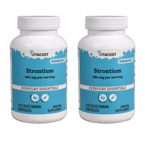 비타코스트 스트론튬 680 Mg Vitacost Strontium 120정 2개
