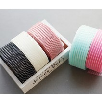 C236 스트라이프 메쉬 리본, 아이보리(Ivory)