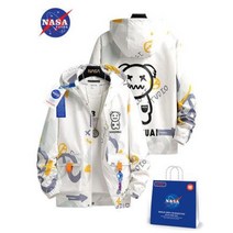 NASA 플래그쉽 공식 홈페이지 제휴 곰돌이 봄 자켓 남녀 커플 얇은 옷 코트 남봄가을