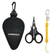 LUREHOLIC 루어홀릭 티타늄코팅 루어합사가위 라인커터 낚시가위 / 플라이어1+1, 낚시 라인 가위 세트 * 2