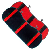 고바이카 몽크로스 벨벳 겨울 시트커버 차량 자동차 뒷좌석 3단, 레드 1P, 1개