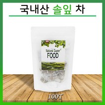 국내산 솔잎차 티백 은은한 솔잎 티 건강차 혈관 건강식품, 100g