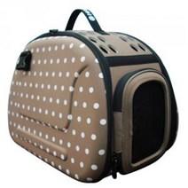 애완동물 이동가방 45x31x33 사이즈 애견가방 한계중량 6kg, 브라운