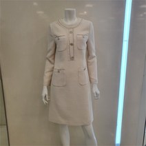 린 NC13 라운드넥 포켓 트위드 원피스 LGOPLC9600