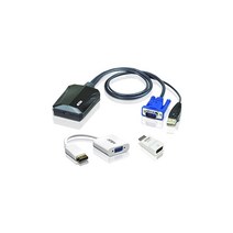 ATEN 노트북 USB KVM 콘솔 크래시컷 어댑터 IT키트 CV211CP, 상세페이지 참조