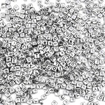 코너비드 글자 아크릴 비즈 번호 알파벳 스타 하트 라운드 스퀘어 스페이서 쥬얼리 만들기 DIY 팔찌 목걸이 100-200 개, [02] 200pcs, [16] H5171