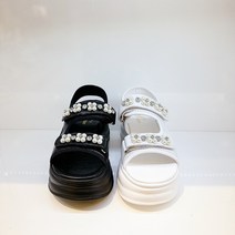 오브엠 여성 6CM 찍찍이 통굽 샌들 2종(F21SC012A/B)