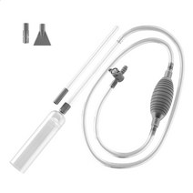 수족관 사이펀 진공 청소기 물 교환기 수족관 사이펀 탱크 클리너 사이펀 어항 화장실 흡입, 회색, 3.0m