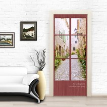 Bj Mural Wallpaper 현관문리폼_고급일러스트시트지_13종모음_고급벽지(풀필요 없는), 선택11.PP81-500