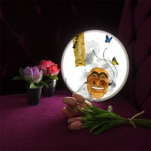 데코밍샵LED액자25R_하회탈과가야금_LED조명액자_LED사인