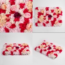 요비월드 조화 꽃벽 60X40CM 웨딩포토부스 벽조경 플랜트월