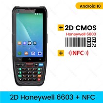 안드로이드 10 PDA 스캐너 휴대용 핸드 터미널 데이터 수집기 하니웰 N6603 QR 바코드 리더 크래들 충전, 07 2D Honey 6603 NFC_01 미국