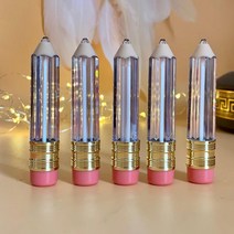 견고한 5ml 빈 립글로스 튜브 용기 클리어 립밤 연필 모양 립스틱 리필용 병 포장 5 개, 5개