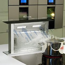 Klarstein 다운드래프트 주방 싱크대 후드 저소음 후황, 60cm