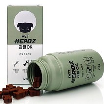 펫히어로즈 관절OK 강아지 관절 영양제 (120g x 2병) 애견 슬개골 영양제 체험팩제공 무료반품