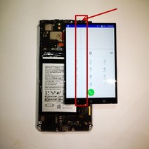 블랙베리 키원 DTEK70 LCD 디스플레이 1620x1080 터치 스크린 패널 디지털 교체 도구, [01] display with line