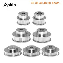 GT2 타이밍 풀리 폭 6mm 30 36 40 48 60 톱니 바퀴 보어5mm 8mm 알루미늄 기어 톱니 2GT 프린터 부품, 14 40T W6 B6.35