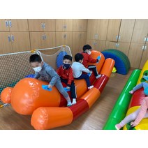 에어시소 바나나 에어바운스 튜브 실내 풍선 운동회, 2.5 1m 단일 행 시소