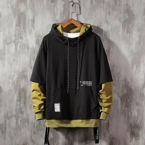 남성 오버핏 후드 티 집업 빅사이즈 맨투맨 dropshipping streetwear 스웨트 셔츠 리본 캐주얼 스웨트 셔츠 2022 봄 풀오버