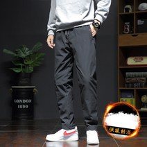 남성 겨울 캐주얼 패딩바지 거위털 등산/야외작업 방