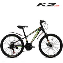 2021 K2BIKE MTB자전거 로건AL 24인치 시마노21단 조립별도, 로건AL 24인치 블랙+네온, 미조립+소형공구