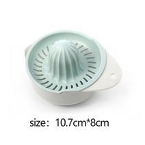 수동 휴대용 감귤 과즙 짜는기구 주방 도구 플라스틱 오렌지 레몬 압착기 다기능 과일 과즙 짜는기구 기계 주방 액세서리, 초록