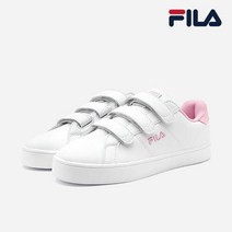 [공식] 휠라 코트디럭스 벨크로 스니커즈 운동화 WHITE PINK