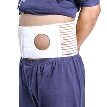 탈장복대 Ostomy 벨트 콜로스토미 (구멍 8cm) 스토마 지지 탈장 벨트 Co가 있는 위 트러스 바인더, 3L