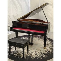 그랜드 피아노 방음 카페트 음악학원 방진 강당 교실, 레드 사선 직선(지름120cm)