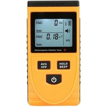 방사능 측정기 방사선 휴대용 검출기Geiger Counter Nuclear Radiation Meter Portable Dosimeter C, Yellow, 1개