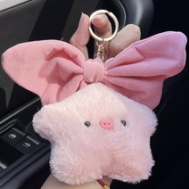 묘먀미 핑크 피크 보드라운 인형키링 Z0118, 1개