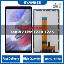 액정타블렛 그림그리는패드8.7 "삼성 갤럭시 탭 A7 라이트 2021 SM-T220 T220 T225 디스플레이 태블릿, 02 T225 Black