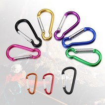 등산용품 캠핑용품 카라비너 D형 고리 카라비나, 301 소형 카라비너