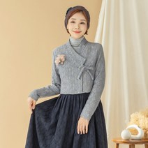 [디얼마미] 단아 레이스 울저고리 / 저고리단품 미시옷 빅사이즈 엄마옷 생활한복 중년 여성 마담