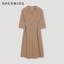 쉬즈미스 오픈 칼라 셔츠 원피스 SWWOPN22080 CA