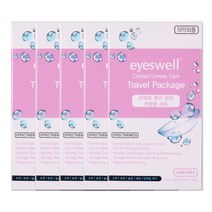 해호 아이스웰 1회용 콘텍트렌즈관리 여행용세트 7mlx3ea+렌즈관리키트, 5개, 7ml