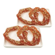 양배추치킨도넛 다이어트 위장건강에 좋은 강아지수제간식 국산 닭가슴살로 만든 영양식 간식, 2개