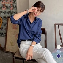 [나크21] (55~77) 베이직 차이나 카라넥 셔츠 NK32-T-38