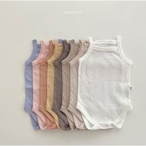 퐁퐁민소매슈트 피카부 베이비 아기 돌 100일 실내복 peekaboo