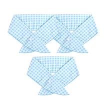 에코리즈 국산 3단 얼음 스카프, 디자인05 체크 스카이 3개