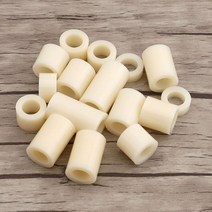 50 개/몫 M5 M6 M8 흰색 플라스틱 나일론 비 스레드 ABS 원형 원통형 지원 절연 와셔 가스켓 링, 11 6.2x11x5_01 50 개_01 WHITE