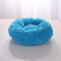 소파슈퍼 소프트 개 침대 플러시 고양이 매트 대형견 래브라도 하우스 라운드 쿠션 애완 동물 제품 액세서, 16 Blue_08 30CM