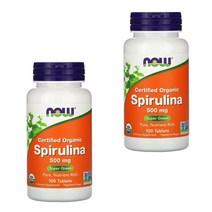 나우푸드 스피룰리나 500mg 100정 2통