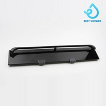 코코스 강화유리 일자선반, 13 블랙 + 블랙, 1개