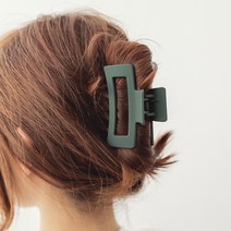 로라하 성인 여성 아동 심플 깔끔 무광 올림머리 반묶음 반머리 기본 헤어 집게핀 그립바