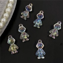 오로라 우주인 펜던트 키링만들기재료, 우주인 낱개 (I12-4)