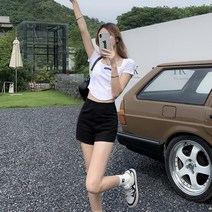 여성용 캐주얼 정장 반바지 미니 스판 반바지