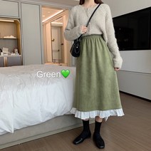 HQINT 여자 겨울 치마 롱치마 미니스커트 가을스커트 겨울스커트 빅사이즈 오피스룩 ZA-95344
