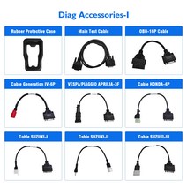 차량점검 OBD 옵션 케이블 어댑터 JDiag M100 코드 리더 바이크 오토바이 진단 도구 스캐너 다양 한 모델에, 12 KAWASAKI-5-4P, 12 KAWASAKI-5-4P